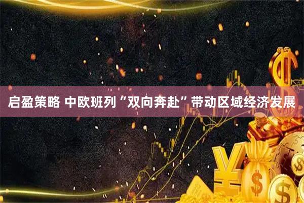 启盈策略 中欧班列“双向奔赴”带动区域经济发展