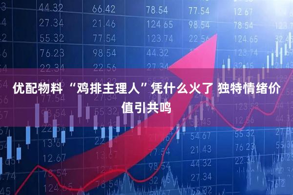 优配物料 “鸡排主理人”凭什么火了 独特情绪价值引共鸣