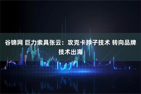 谷锦网 巨力索具张云：攻克卡脖子技术 转向品牌技术出海