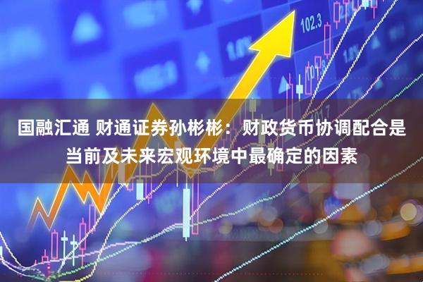 国融汇通 财通证券孙彬彬：财政货币协调配合是当前及未来宏观环境中最确定的因素